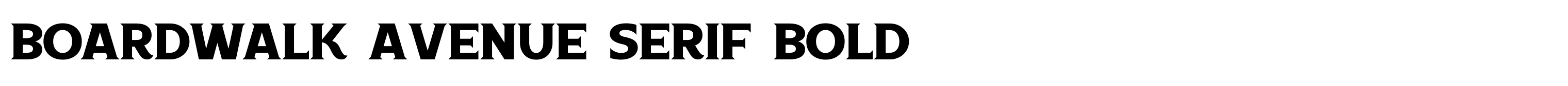 Boardwalk Avenue Serif Bold
